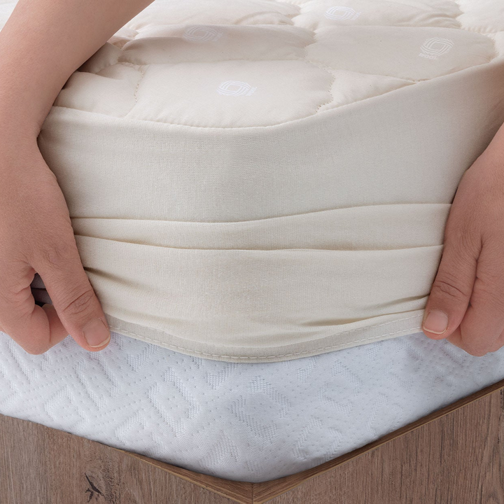 Vilnawashed Mattress Protector, with Wool Filling, Winter, 100x200 cm
