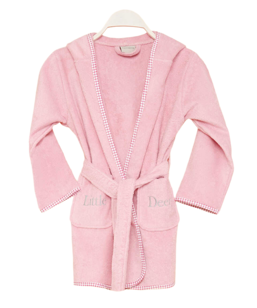 Organic Kids Bathrobe Little Deer, 100% Organic Cotton, age 4-6