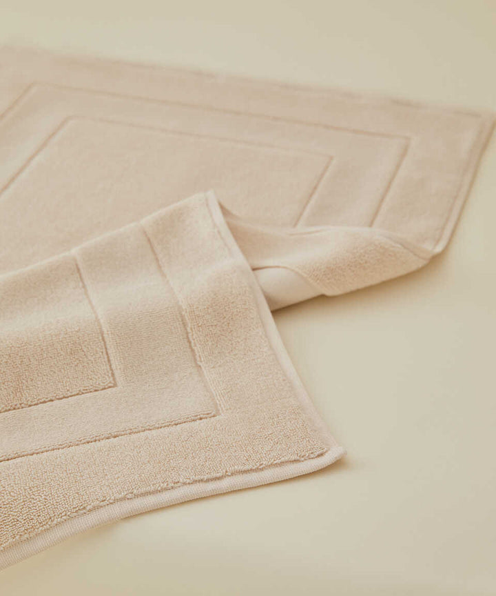 Premium Cotton Bath Mat Fresh, beige, 50x80 cm