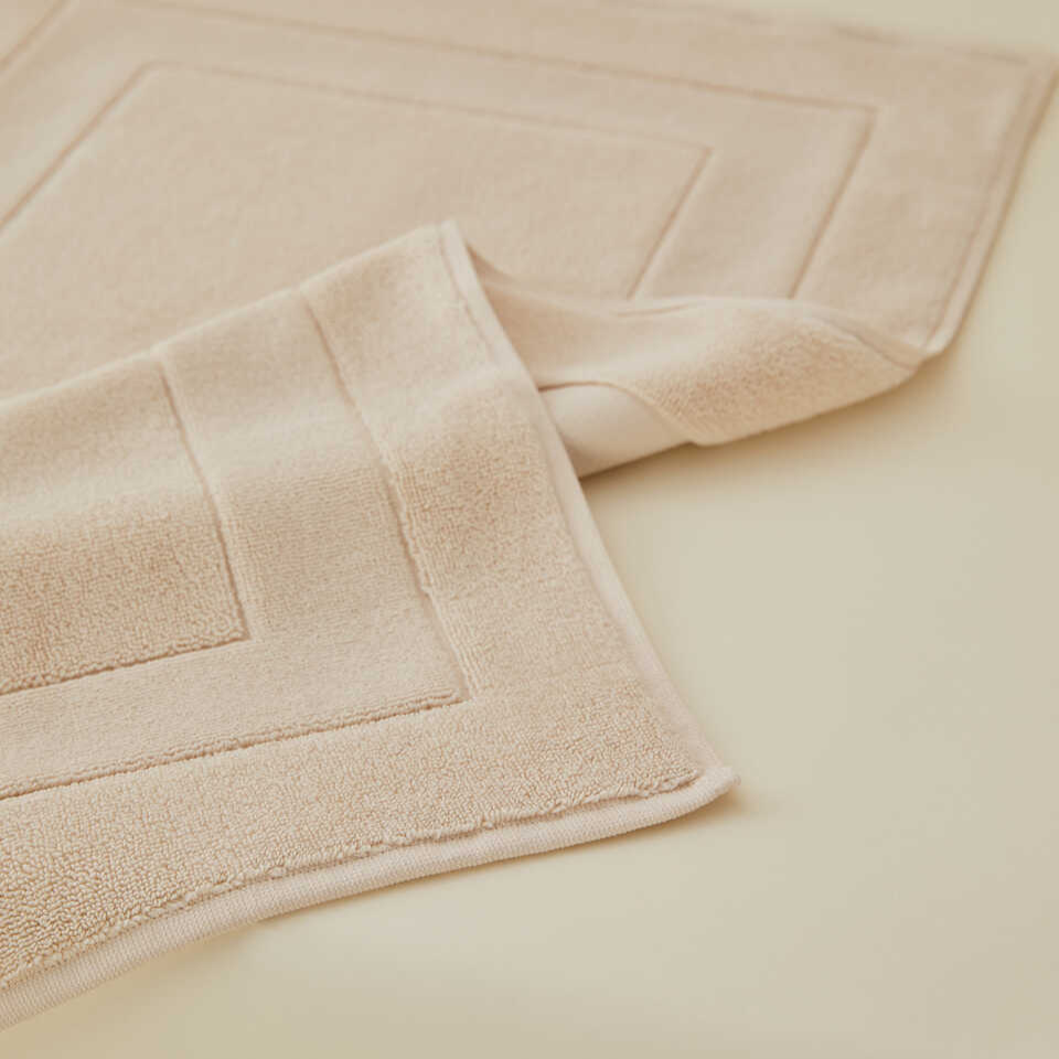 Premium Cotton Bath Mat Fresh, beige, 50x80 cm