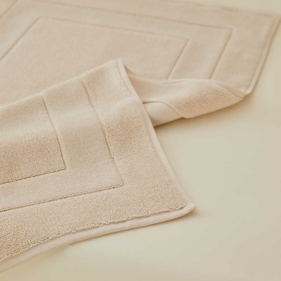 Premium Cotton Bath Mat Fresh, beige, 50x80 cm