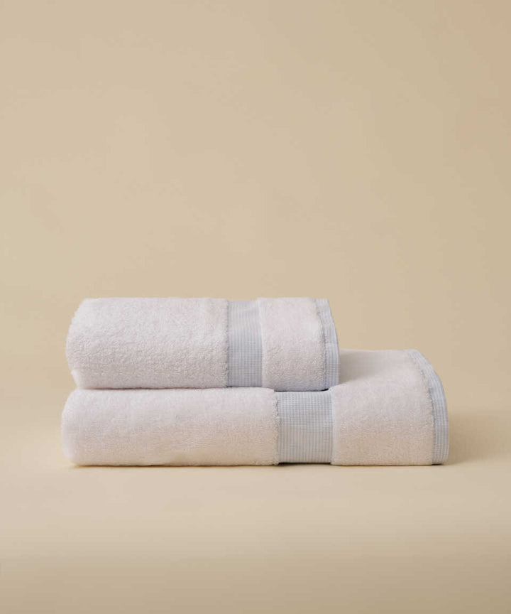 Linen Blend Towel Kilyos Hamam, Blue, 50x100 cm