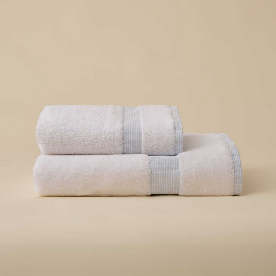 Linen Blend Towel Kilyos Hamam, Blue, 50x100 cm