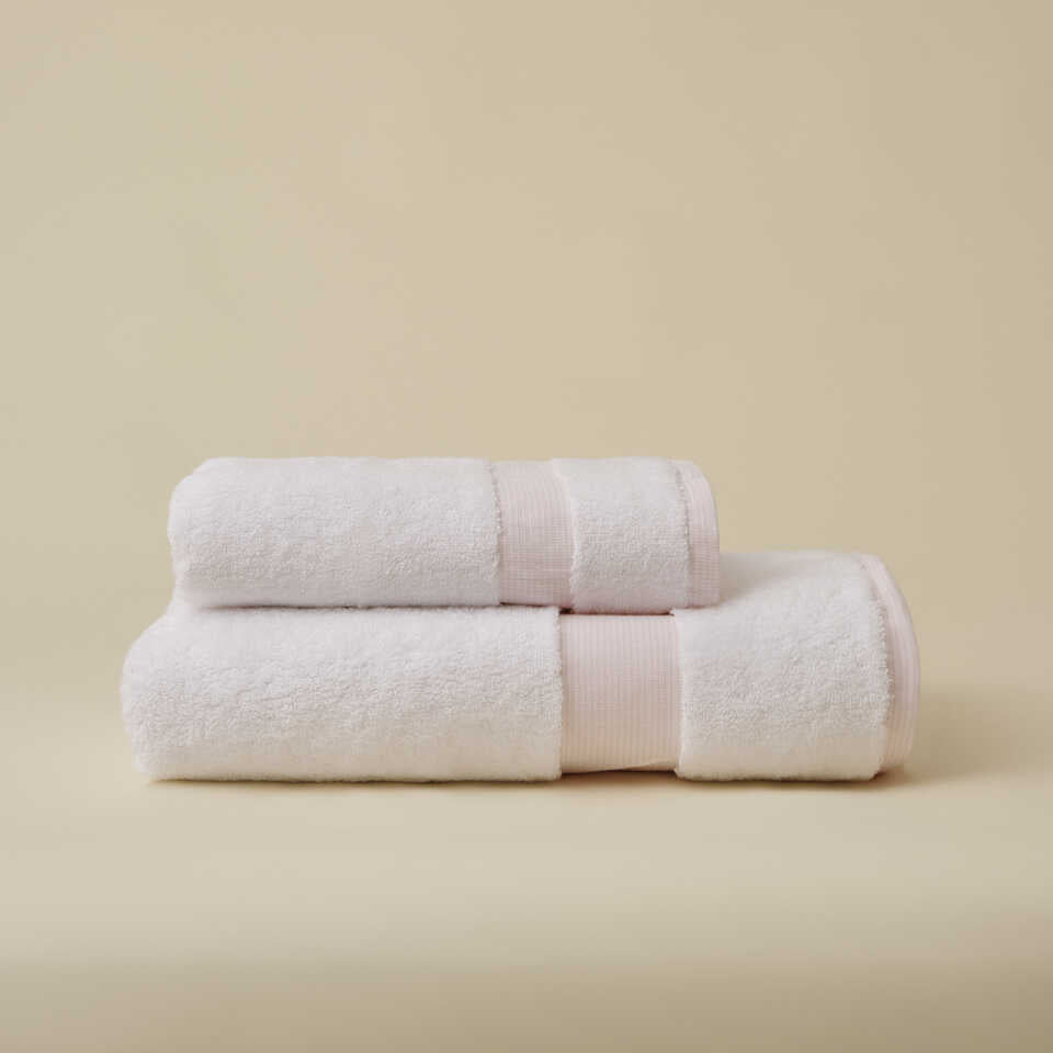 Linen Blend Towel Kilyos Hamam, Pink, 50x100 cm