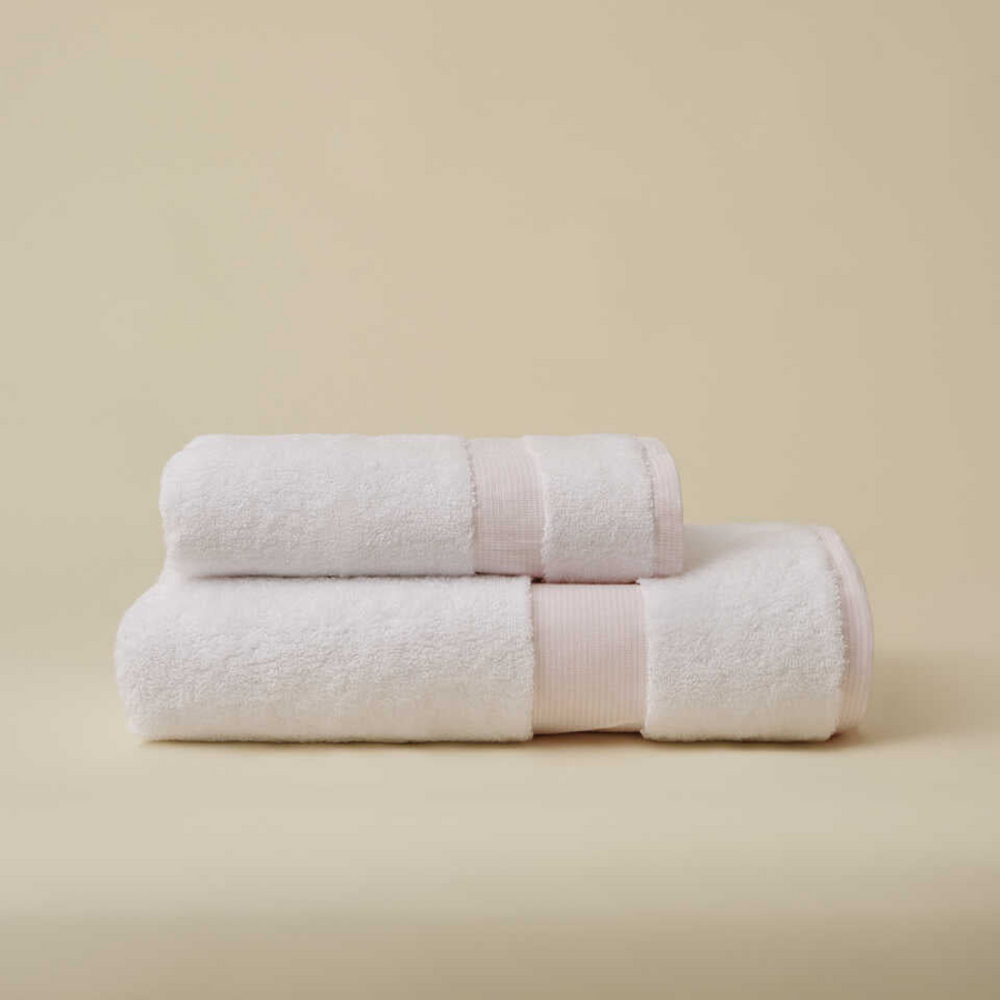 Linen Blend Towel Kilyos Hamam, Pink, 76x147 cm