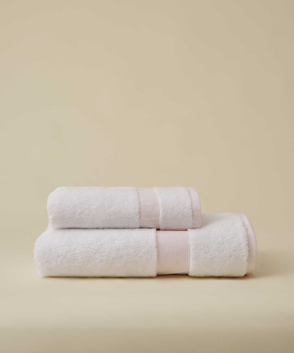 Linen Blend Towel Kilyos Hamam, Pink, 76x147 cm