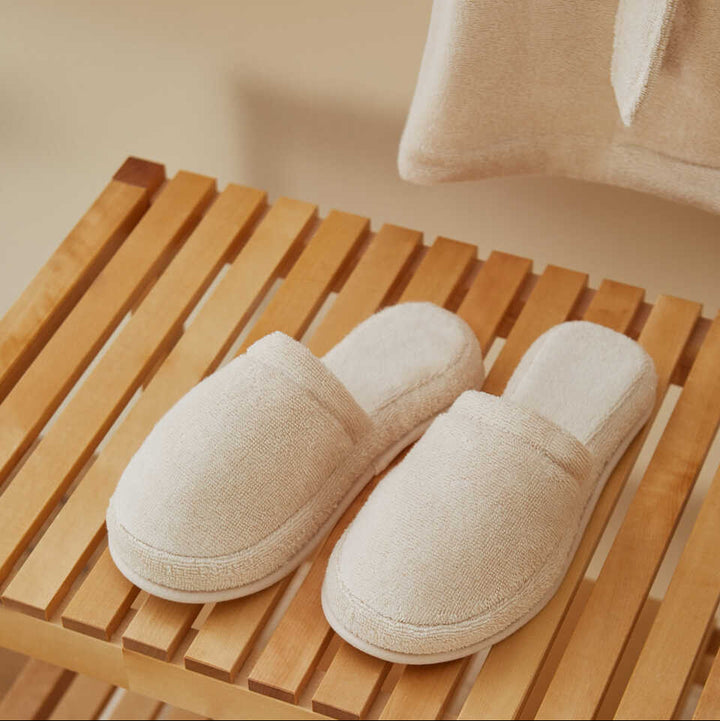 Premium Cotton Slippers Fresh, beige, size 42