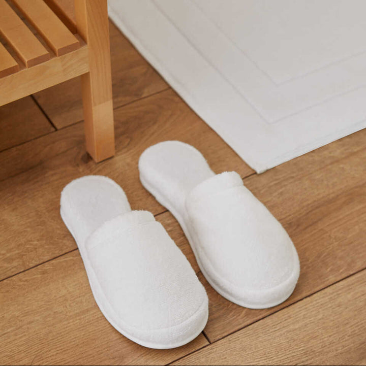 Premium Cotton Slippers Fresh, white, size 42