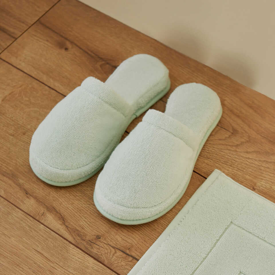 Premium Cotton Slippers Fresh, mint, size 40