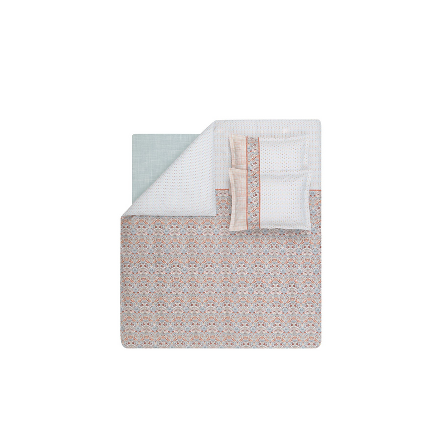 Renforcé Cotton Duvet Cover Set Laveta, with Bed Sheet, 160x220 cm