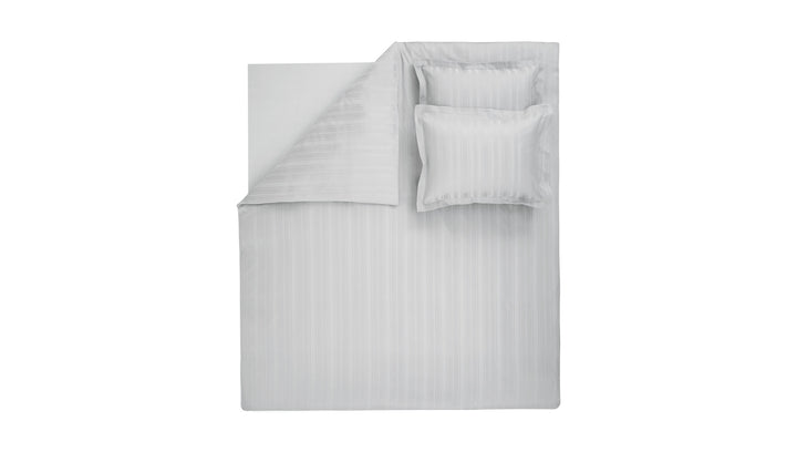 Shelly Jacquard Duvet Cover Set, with Bed Sheet, Bamboo Sateen, Gray, 200x220 cm