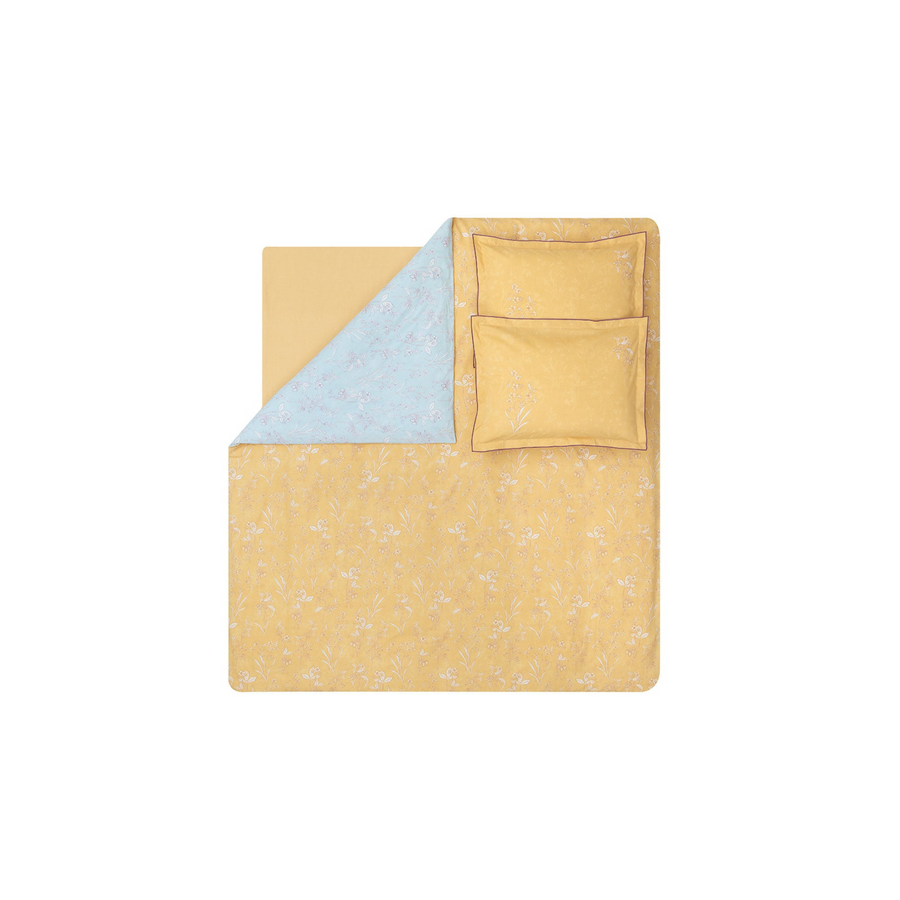 Renforcé Cotton Duvet Cover Set Menard, with Bed Sheet, 240x220 cm