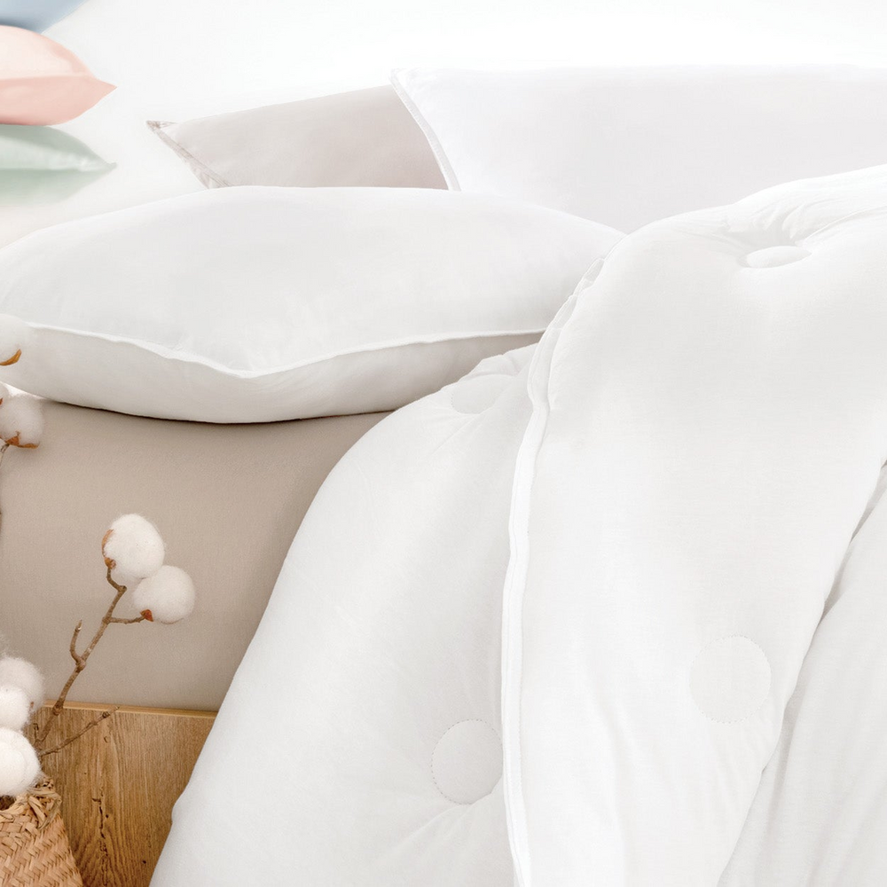 Lupa Soft Quilt, Combed Cotton, White, 300 g/m², 160x220 cm