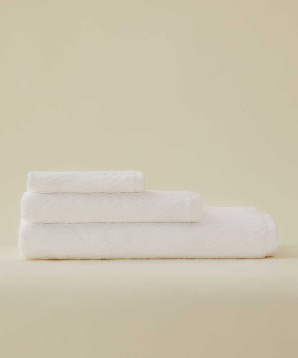 Towel Organic, 100% Organic Cotton, white, 50x100 cm