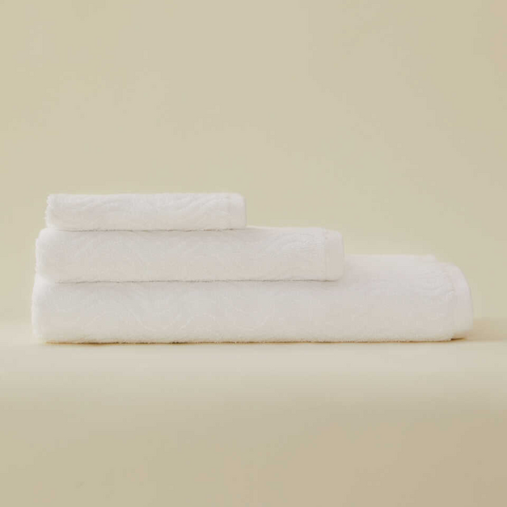 Towel Organic, 100% Organic Cotton, white, 30x50 cm