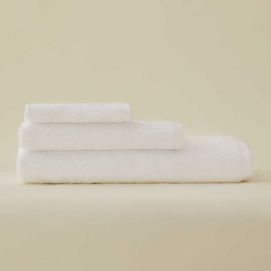Towel Organic, 100% Organic Cotton, white, 30x50 cm