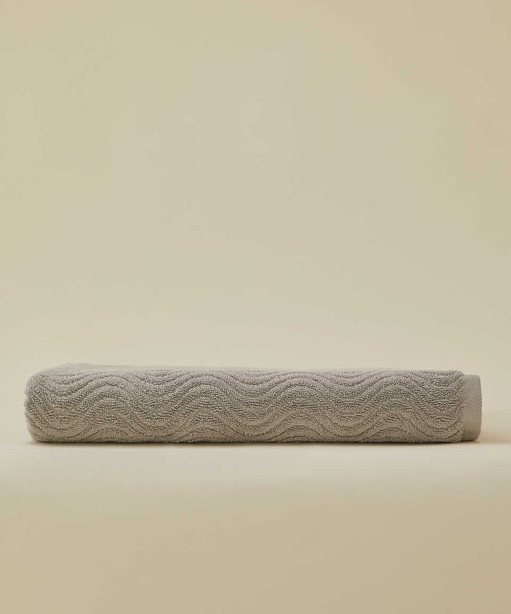 Towel Organic, 100% Organic Cotton, grey, 30x50 cm