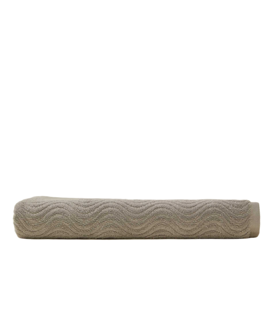 Towel Organic, 100% Organic Cotton, grey, 30x50 cm