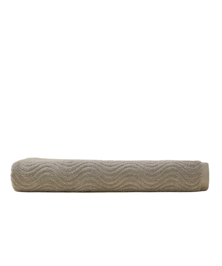 Towel Organic, 100% Organic Cotton, grey, 30x50 cm