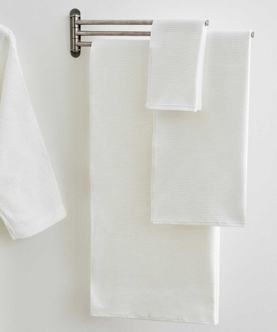 Sultan Collection Waffle Towel, 100% Turkish Cotton, 50x100 cm