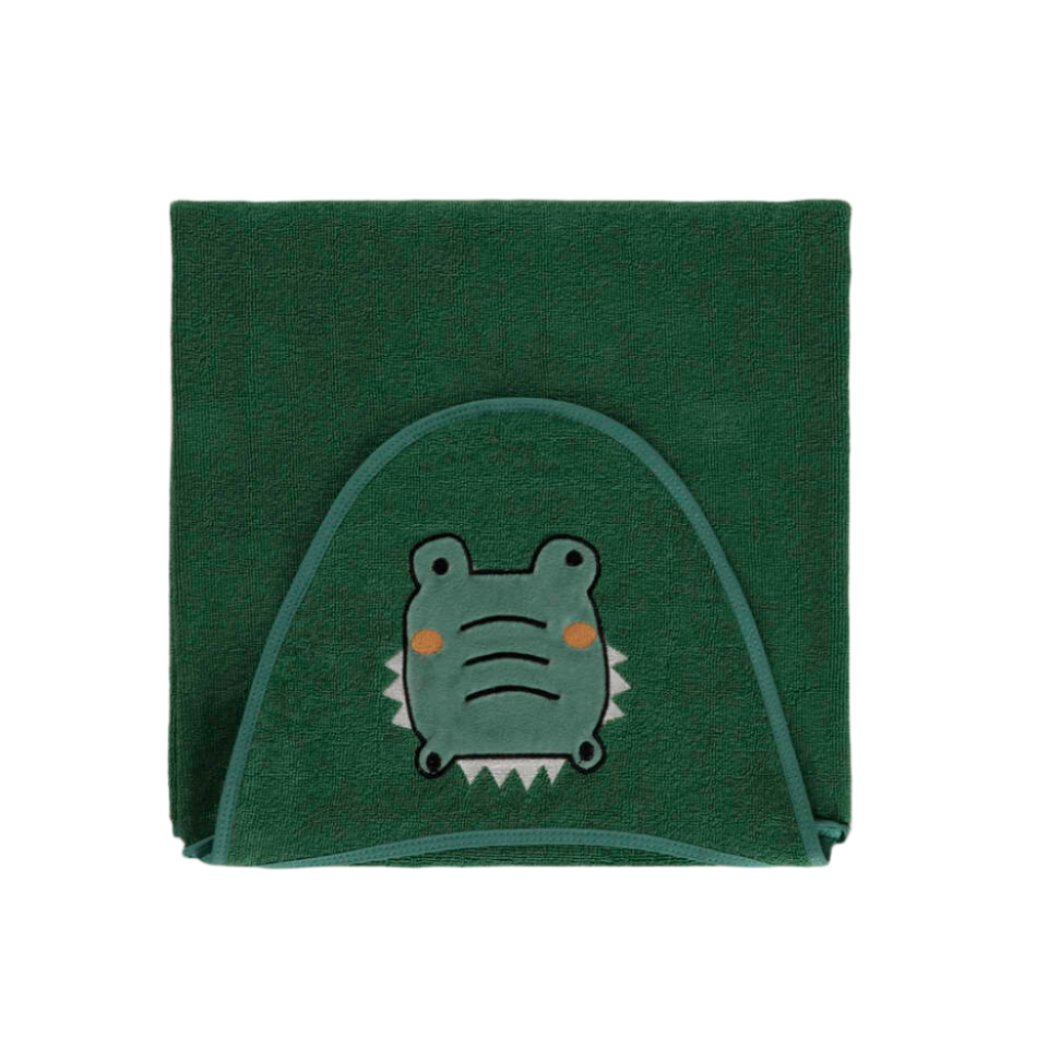 Organic Swaddle Crocodile, 100% Organic Cotton, 70x100 cm