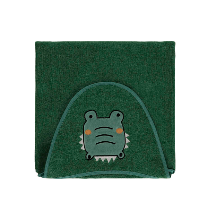 Organic Swaddle Crocodile, 100% Organic Cotton, 70x100 cm