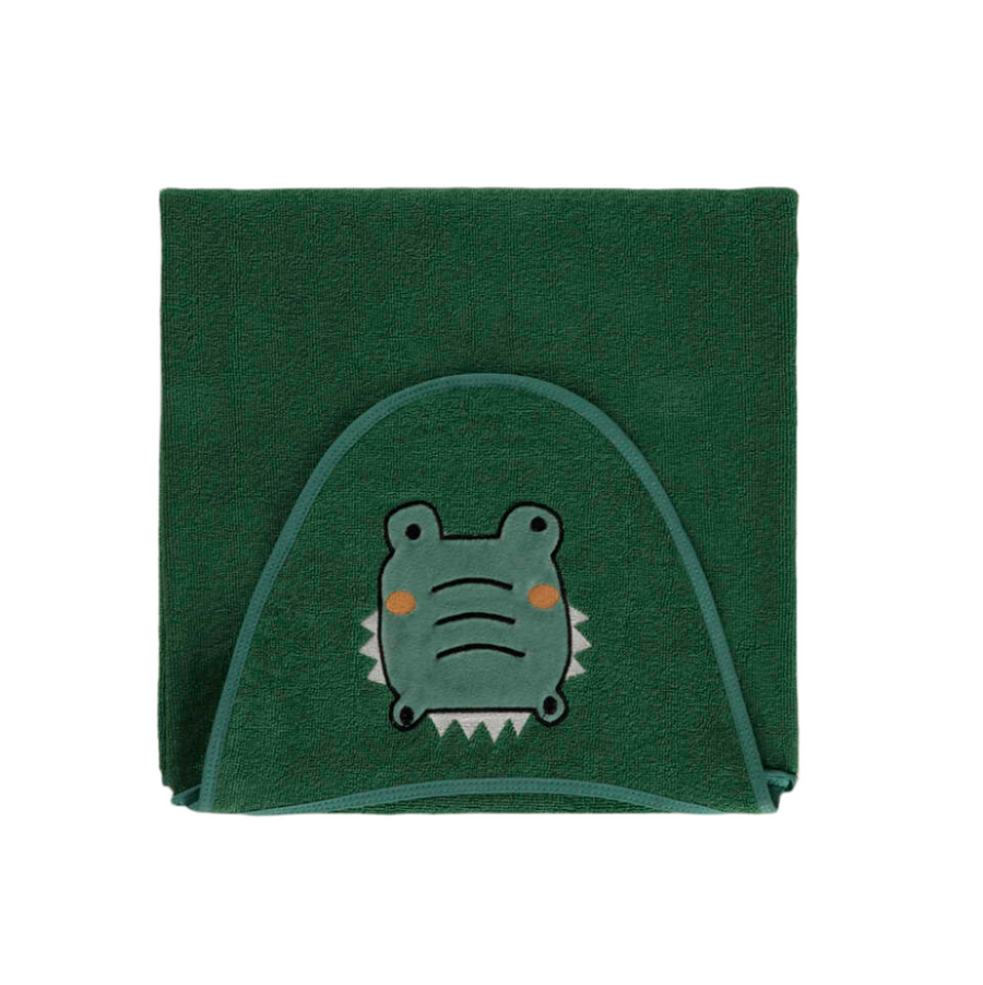 Organic Swaddle Crocodile, 100% Organic Cotton, 70x100 cm