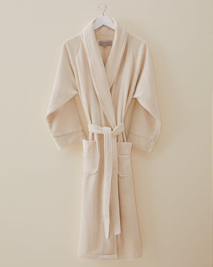 Premium Cotton Bathrobe Fresh, beige, size S