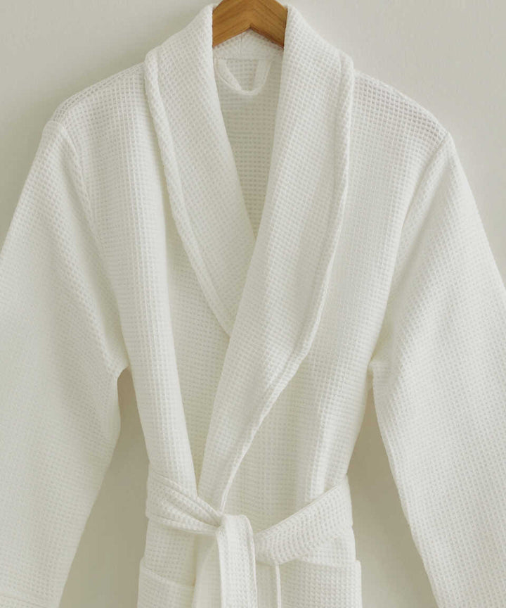 Sultan Collection Waffle Bathrobe, 100% Turkish Cotton, size S/M