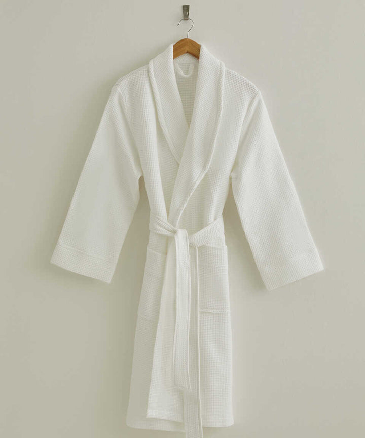 Sultan Collection Waffle Bathrobe, 100% Turkish Cotton, size S/M