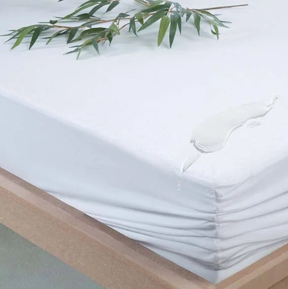 Bamboo Waterproof Mattress Protector, 160x200 cm