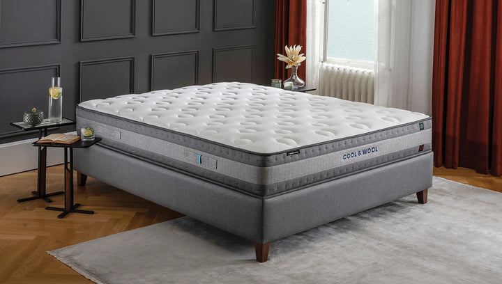 Cool & Wool Mattress, Medium Firm, Pocket Spring, Double-Sided/Thermoregulatory, 160x200 cm