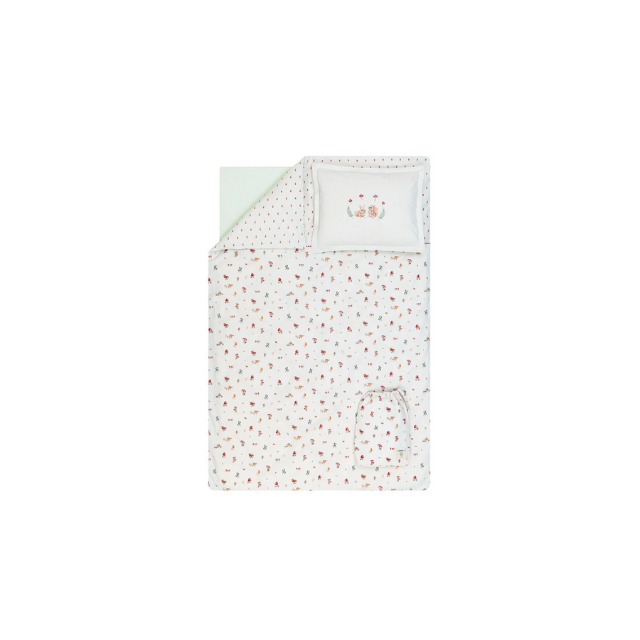 Baby Bedding Set Maples, for Crib, 100% Organic Cotton, 100x150 cm