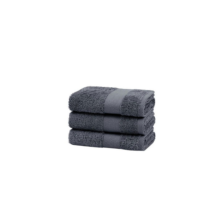Classic Towel Essentials, 100% Cotton Jersey, Anthracite, 30x50 cm