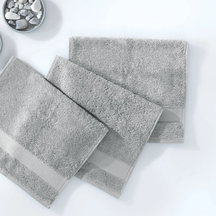 Classic Towel Essentials, 100% Cotton Jersey, Grey, 30x50 cm