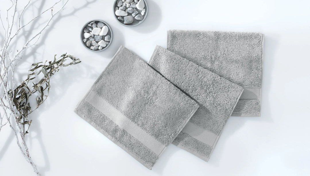 Classic Towel Essentials, 100% Cotton Jersey, Grey, 30x50 cm