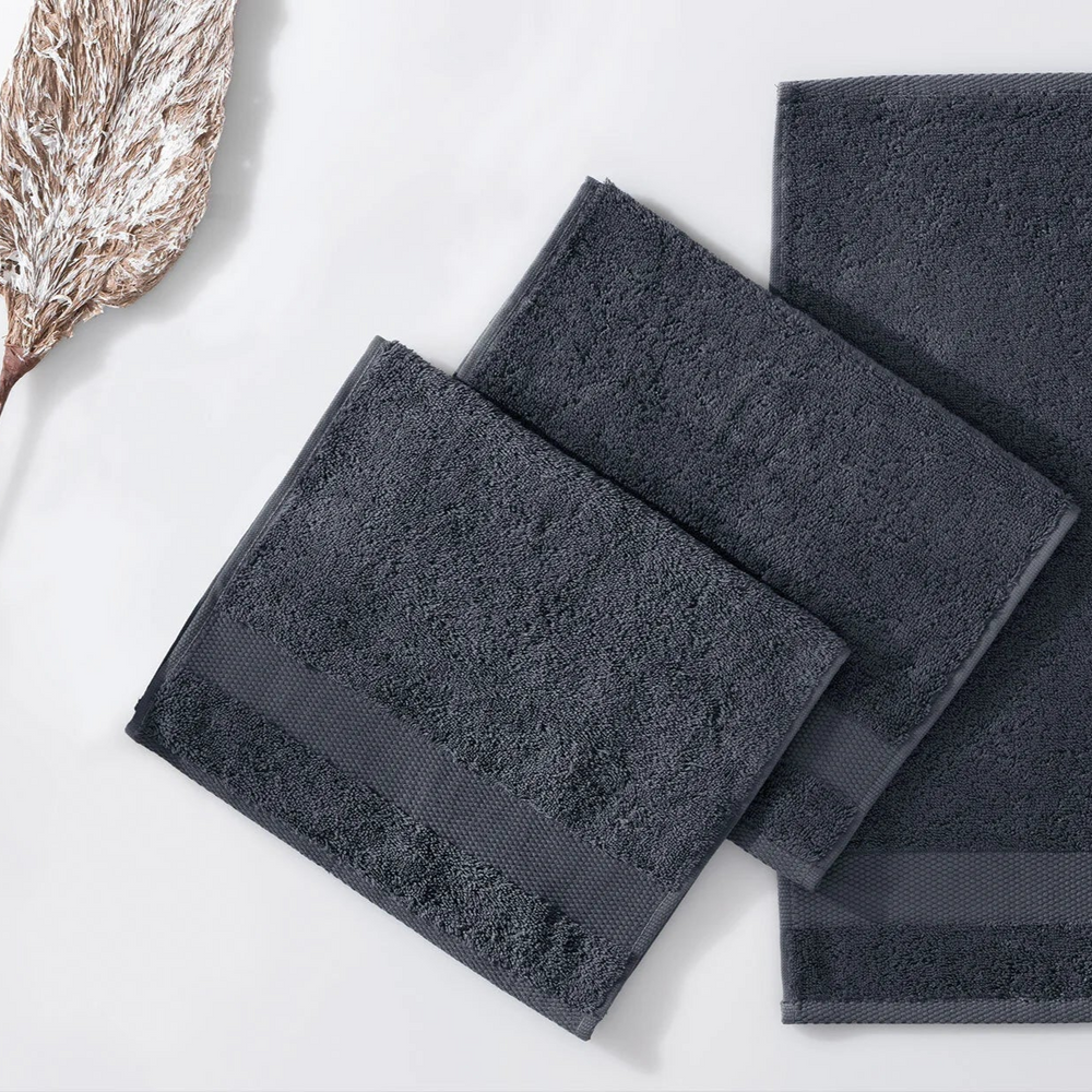 Classic Towel Essentials, 100% Cotton Jersey, Anthracite, 50x90 cm