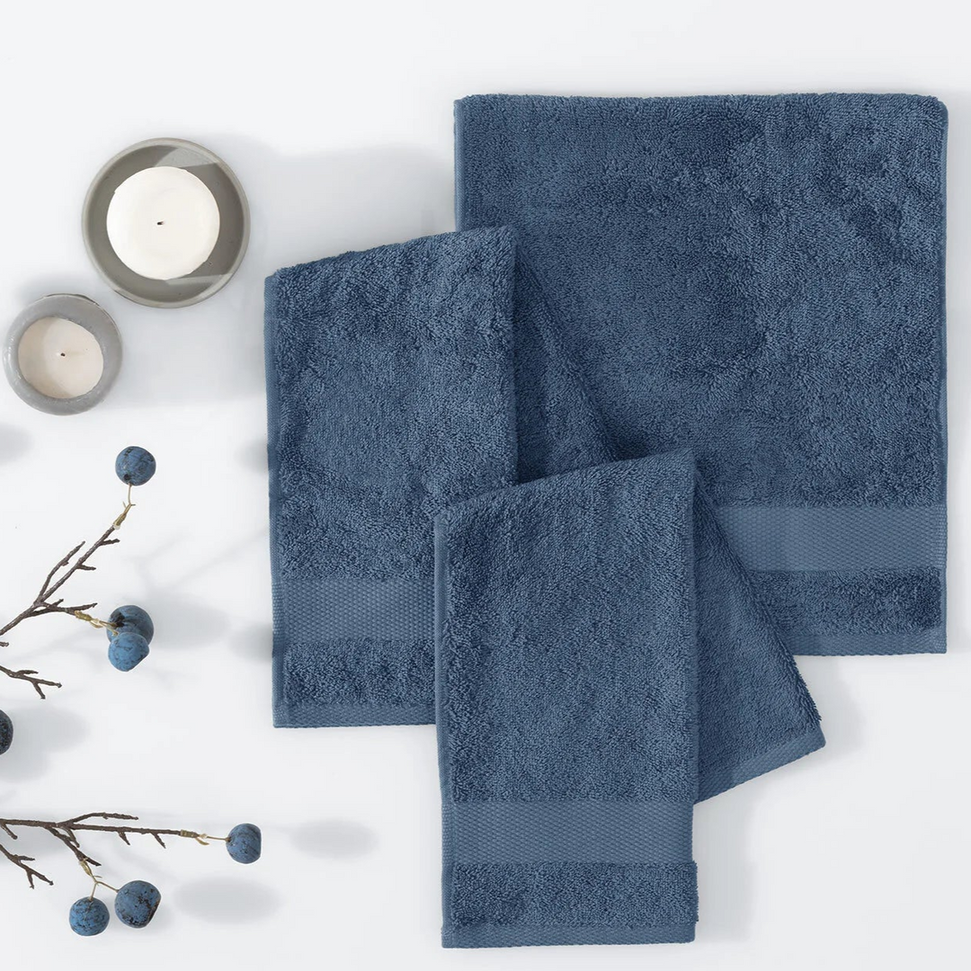 Classic Towel Essentials, 100% Cotton Jersey, Navy, 30x50 cm