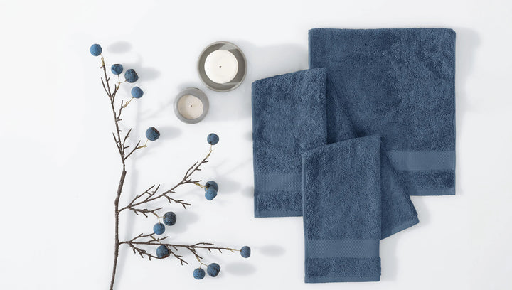 Classic Towel Essentials, 100% Cotton Jersey, Navy, 30x50 cm