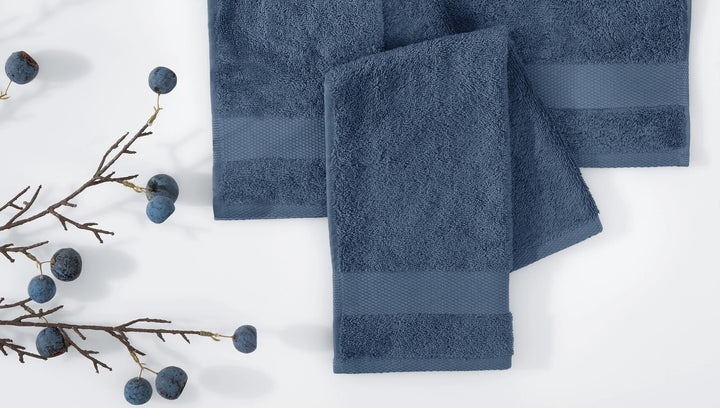 Classic Towel Essentials, 100% Cotton Jersey, Navy, 30x50 cm
