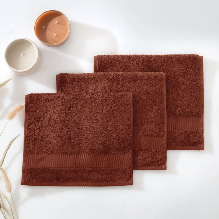 Classic Towel Essentials, 100% Cotton Jersey, Brick, 30x50 cm
