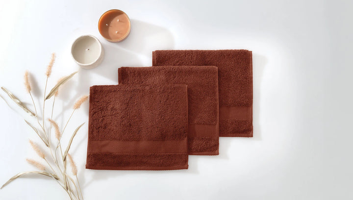 Classic Towel Essentials, 100% Cotton Jersey, Brick, 30x50 cm