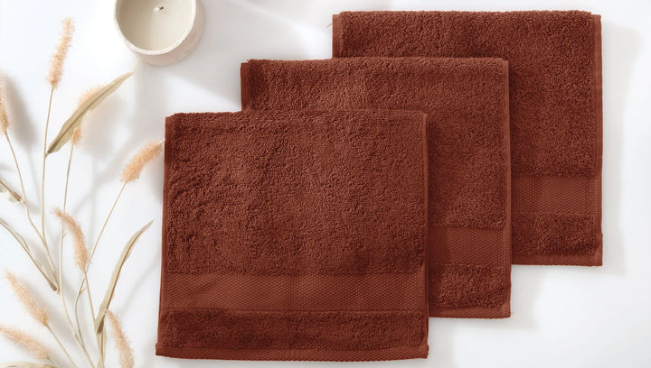 Classic Towel Essentials, 100% Cotton Jersey, Brick, 30x50 cm