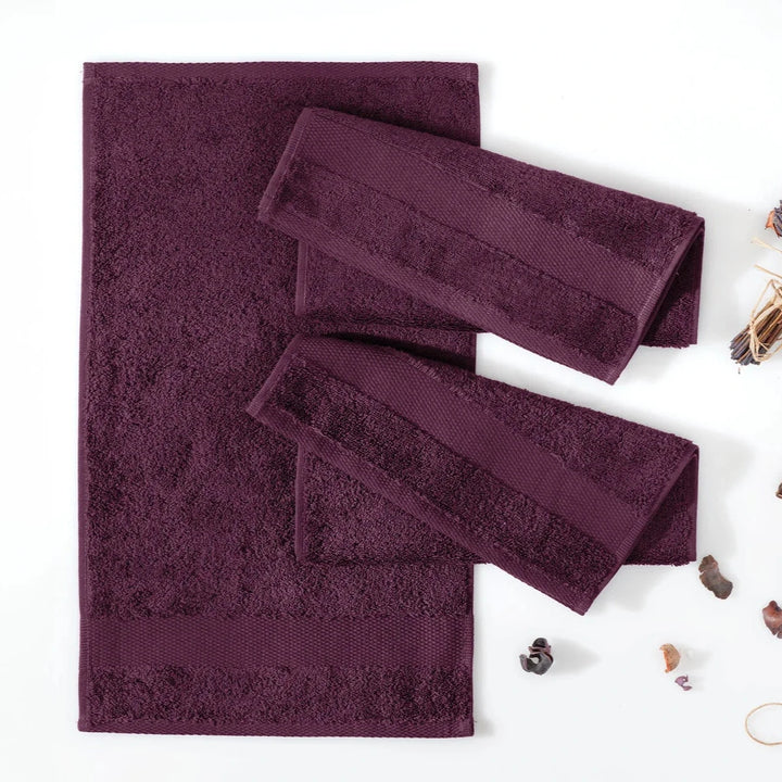 Classic Towel Essentials, 100% Cotton Jersey, Purple, 30x50 cm