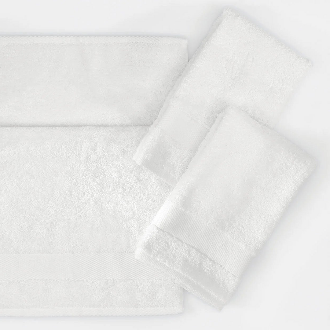 Classic Towel Essentials, 100% Cotton Jersey, White, 30x50 cm