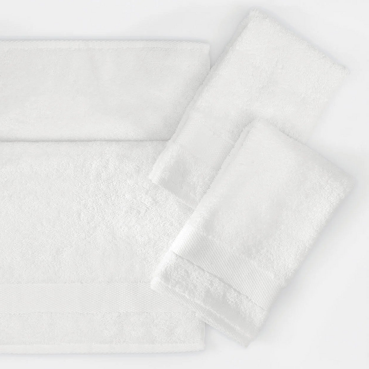 Classic Towel Essentials, 100% Cotton Jersey, White, 30x50 cm