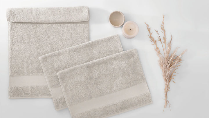 Classic Towel Essentials, 100% Cotton Jersey, Beige, 50x90 cm