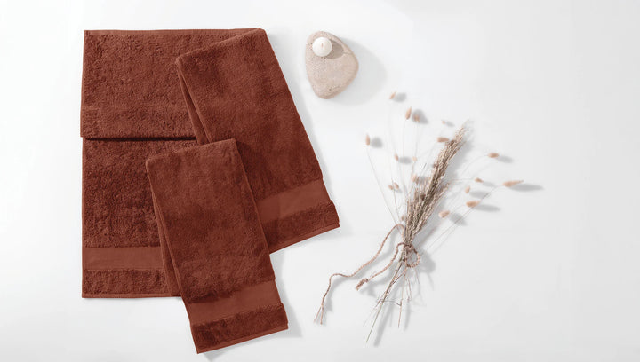Classic Towel Essentials, 100% Cotton Jersey, Brick, 50x90 cm