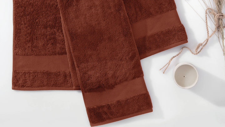 Classic Towel Essentials, 100% Cotton Jersey, Brick, 50x90 cm