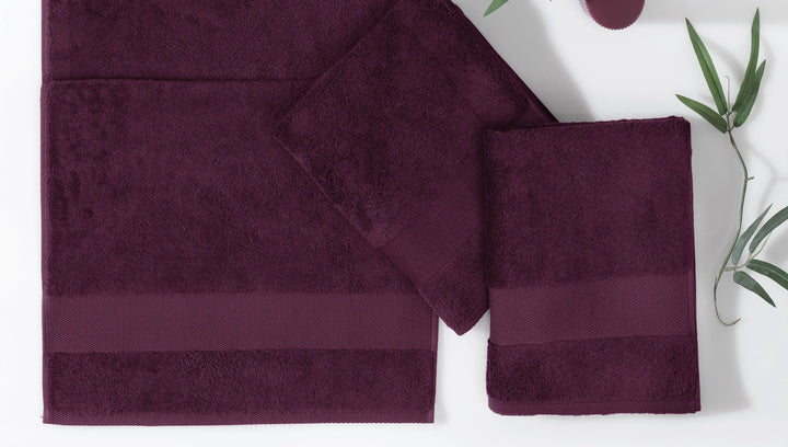 Classic Towel Essentials, 100% Cotton Jersey, Purple, 50x90 cm